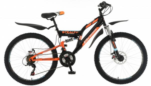 24" Stealth Bike Black/Orange 2022 - Image 1