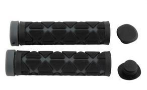 Handlebar Grips Velo Lock-On 125mm Blk/Gry - PRG648 - Image 1