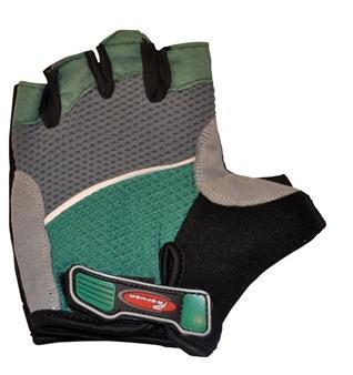 Track Mitts Large Green/Grey Cycling Gloves - RT3L - Image 1