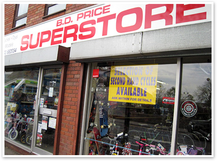 BD Price Bike Shop in Sedgley